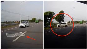 國道2,自撞,紗窗,聯結車（圖／翻攝畫面）