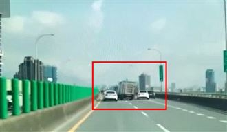 閃鬼切賓士　貨車台64被BMW追撞畫面曝光