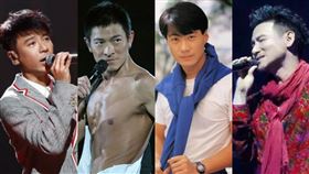 ▲李克勤、劉德華、張學友、黎明。（圖／翻攝自微博）