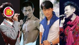 ▲李克勤、劉德華、張學友、黎明。（圖／翻攝自微博）