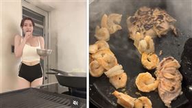 舒舒,下廚,網友,提告,雞排（圖／翻攝自Threads）