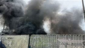 貨櫃,西濱,火警,新豐（圖／翻攝畫面）