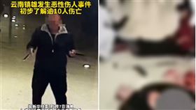 雲南醫院驚傳無差別殺人，至少2死23傷！恐怖血腥影片曝光。（翻自微博）