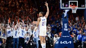 雷霆威金斯從板凳殺出。（圖／翻攝自雷霆隊官方X）