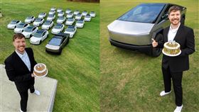 MrBeast,特斯拉,生日,YTR(翻攝自 MrBeast IG)