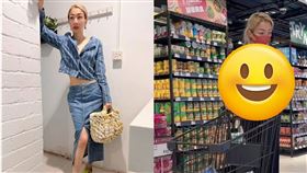 鄭秀文過去曾被拍到爆瘦到有排骨胸。（組合圖／翻攝自小紅書、微博）