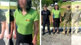 烏克蘭一名44歲男子，疑似為了躲避徵召，假扮親妹試圖闖越邊境被抓包。（圖／翻攝X）