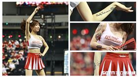 ▲Taishin Wonders成員甜心上有5個刺青。（圖／記者劉彥池攝影）