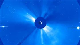磁暴特報（圖／翻攝自Solar and Heliospheric Observatory（SOHO））