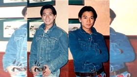 劉德華舊照曝光，超短牛仔熱褲造型超吸睛。（圖／翻攝自臉書報時光｜老派收藏中）