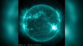 又是一個強烈太陽閃焰！（圖／翻攝自鄭明典 臉書）