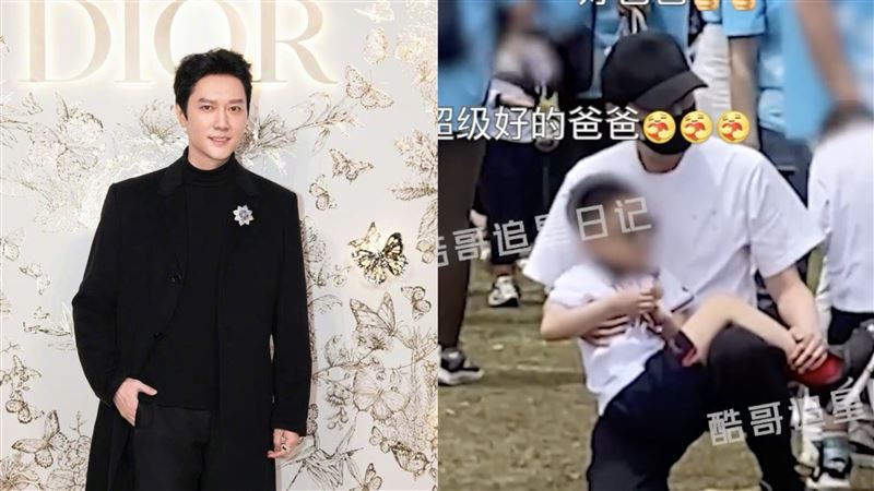 馮紹峰單親爸生活曝光！人肉椅子當孝子
