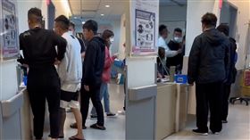 聯合醫院三重院區民眾和醫護爆發衝突。（圖／爆料公社）