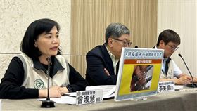 曾淑慧說明A肝疫苗驗收未過原因。（圖／記者簡浩正攝影）