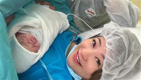 黃湘怡順利產下寶寶。（圖／翻攝自黃湘怡IG）