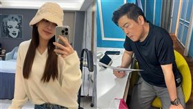 貝童彤、曾國城。（圖／翻攝自貝童彤、曾國城臉書）