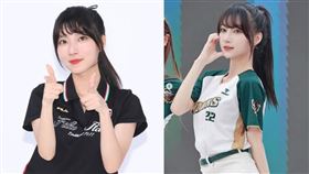 職棒台鋼雄鷹啦啦隊的一粒近期人氣飆升。（圖／翻攝自ilixoxov IG）