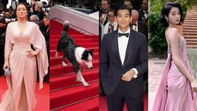 第77屆坎城影展紅毯，關曉彤。（圖／翻攝微博）