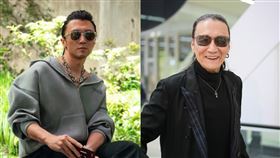 謝霆鋒和爸爸謝賢。（圖／翻攝微博）