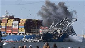 美國馬里蘭州巴爾的摩「凱伊橋」Francis Scott Key Bridge（圖／美聯社／達志影像）