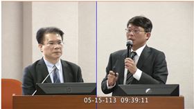 民眾黨立委黃國昌，法務部次長黃謀信。（圖/翻攝IVOD）