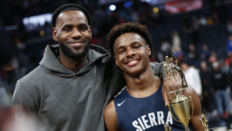 詹皇兒子NBA試訓僅4分　和爸爸打球非夢想