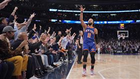 ▲布朗森（Jalen Brunson）季後賽第5場得分破40，尼克擊敗溜馬聽牌。（圖／美聯社／達志影像）