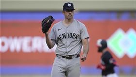 ▲羅登（Carlos Rodon）6局僅失1分，洋基5：1擊敗雙城，重回美東龍頭。（圖／美聯社／達志影像）