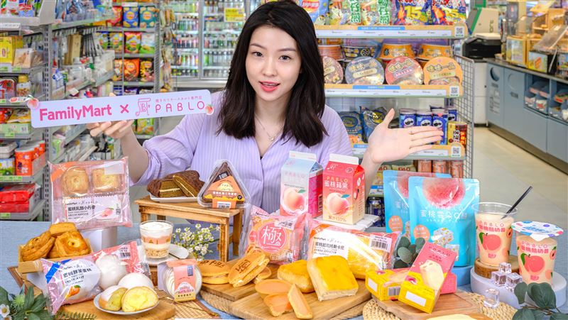 全家╳PABLO推蜜桃季 仙女紅茶尬粉粿開喝