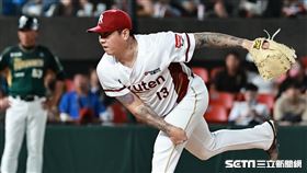 ▲樂天桃猿投手陳鴻文。（圖／記者劉彥池攝影）