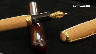 賴就職簽公文　「手工鋼筆」麻豆師傅製作