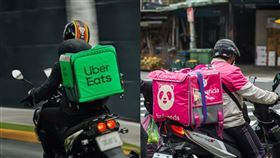 Uber宣布併購Delivery Hero旗下「foodpanda台灣外送事業」。（合成圖／資料照）