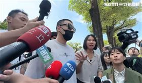 Toyz,大麻，入獄，台中地檢署，報到，墨鏡，一臉愁容(圖／記者林意筑拍攝)