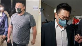 葉林傳辦公室前後任主任張翰明（右）和林晴紀（左）被請回。（圖／中央社、翻攝畫面）