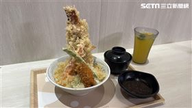 定食8,丼飯,炸鰻魚,炸蝦,周邊,爭鮮(記者賴俊佑攝影)