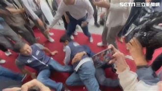 綠委遭壓倒在地　謝龍介喊：這裡我管的