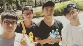 涉詐律師張作詮（左起）、被詐騙集團冒用名義的郭源安律師、發覺律師涉進行偵辦的台北地檢署檢察官郭宣佑、幫詐團藏錢及送錢的橋頭地院法官石育恩2017年是室友。