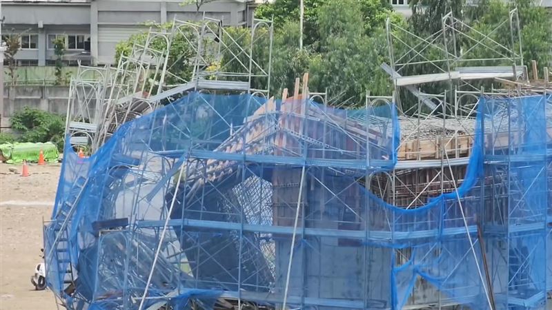 新／花蓮美崙營區鷹架倒塌　9工人受困