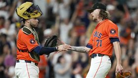 ▲太空人終結者黑德（Josh Hader）18日對前東家釀酒人投出救援成功，完成30隊大滿貫。（圖／美聯社／達志影像）