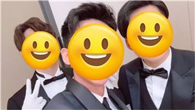 台灣三大百萬Youtuber阿滴（中）、joeman（右）、志祺七七（左）化身黑執事熱舞。（圖／翻攝IG／shasha77.daily）