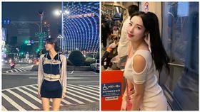 ▲安芝儇和Mingo在高雄遇到騎士壘殘。（圖／2S SPORTAINMENT提供）