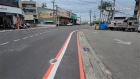 這標線啥意思？花壇路肩畫「雙紅夾一白」