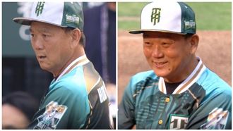 「千勝儀式」愛妻神秘現身　洪總轉圈燦笑