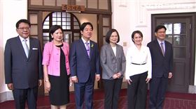 賴清德、吳玫如、蕭美琴、蔡英文穿搭。