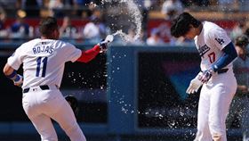 洛杉磯道奇大谷翔平敲出生涯第2支再見安打，在延長賽一棒終結比賽。（圖／翻攝自MLB官網）