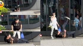 64歲胡瓜遭直擊「台北街頭慘摔」！翻滾倒在花台