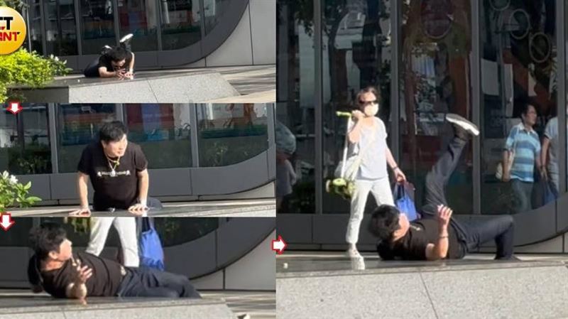 64歲胡瓜出門…遭直擊「台北街頭慘摔」！