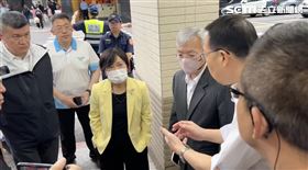 新上任的內政部長劉世芳、警政署長張榮興到立院周邊視察維安整備狀況。