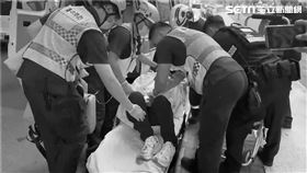 中捷,砍人,凶嫌,戒護送醫（圖／翻攝畫面）