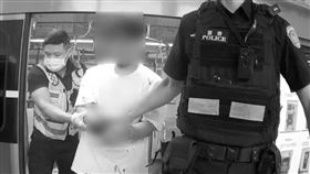 中捷,隨機,砍人,凶嫌,落網,壓制（圖／翻攝畫面）